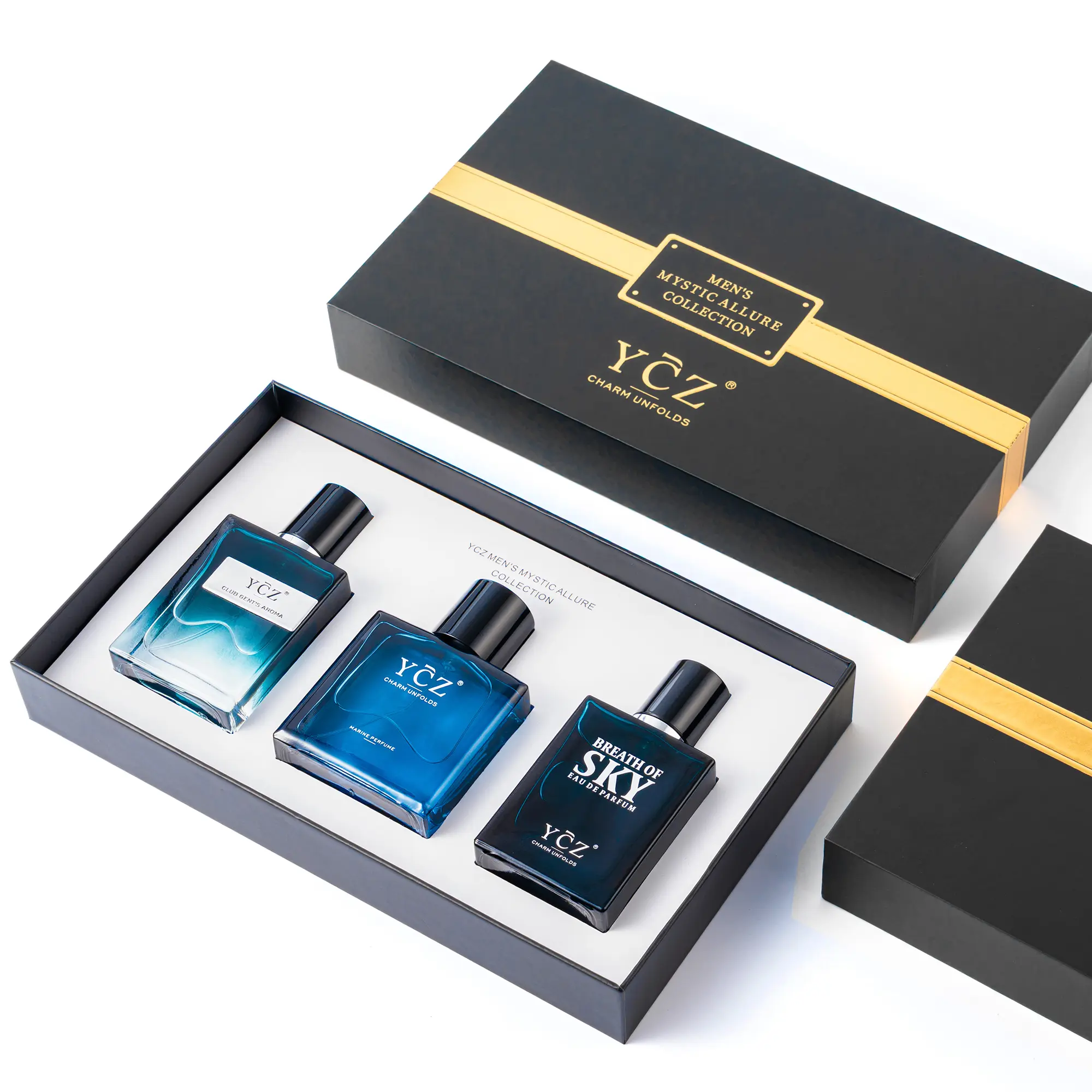 [YCZ] Men's Mystical Charm Collection 3×1.7 fl oz| 3 Long-Lasting Eau de Parfums for Dates, Parties & Everyday Wear, Three Signature Scents, Three Distinct Expressions of Modern Masculinity Perfume Gift Sets Fragrance Discovery Set,summer outifit