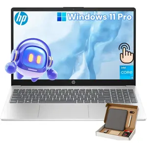 HP Touchscreen Laptop Computer for Business & Student, Windows 11 Pro, 15.6" HD Touch Display, Intel 13th Gen Core-i3 1315U(Up to 4.5GHz), Copilot + PC, Wi-Fi 6 | 8GB RAM + 256TB SSD