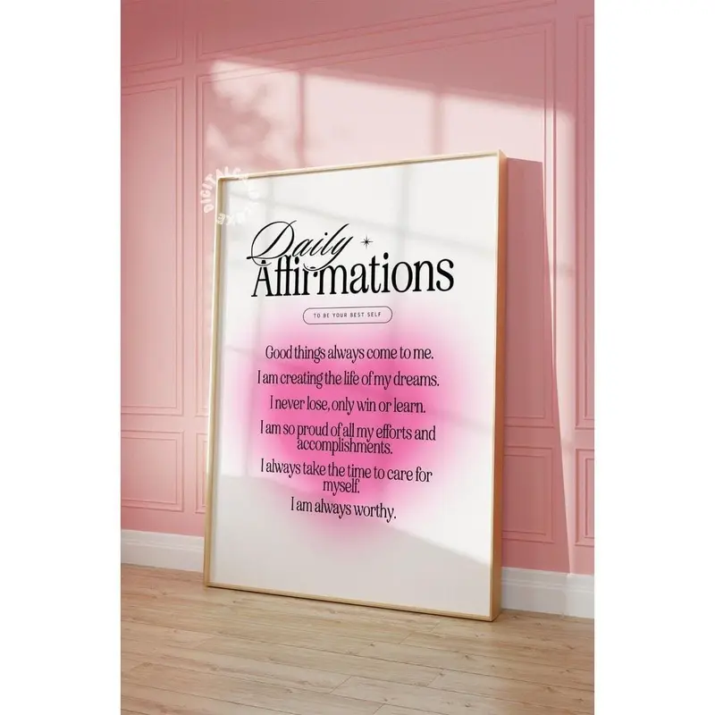 [Unframed] [Sale up to 50%], , Pink Wall Art Prints Trendy Poster Print Girly Wall Art