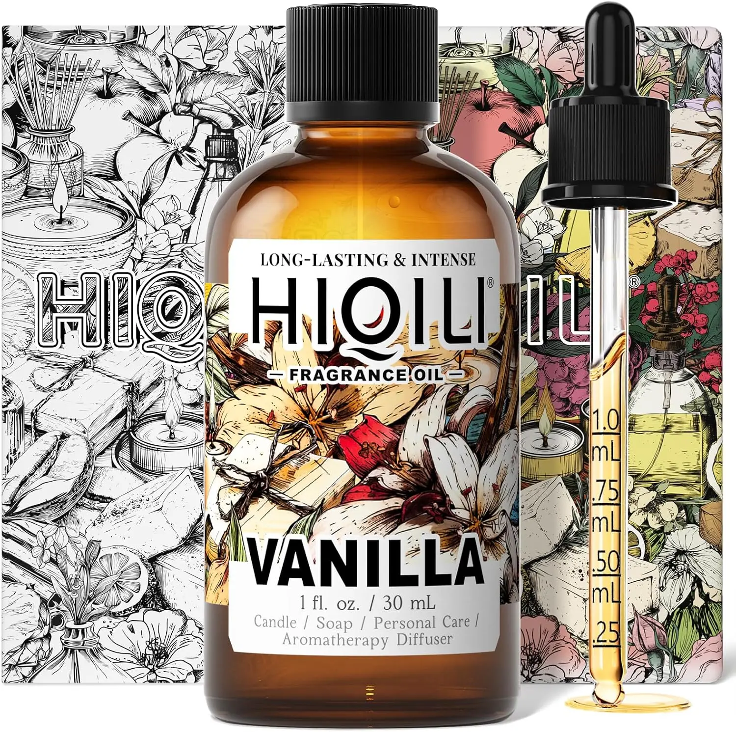 Premium Vanilla Fragrance Oil - Long-Lasting Home Fragrance for Diffusers, Dryer Balls, Candles