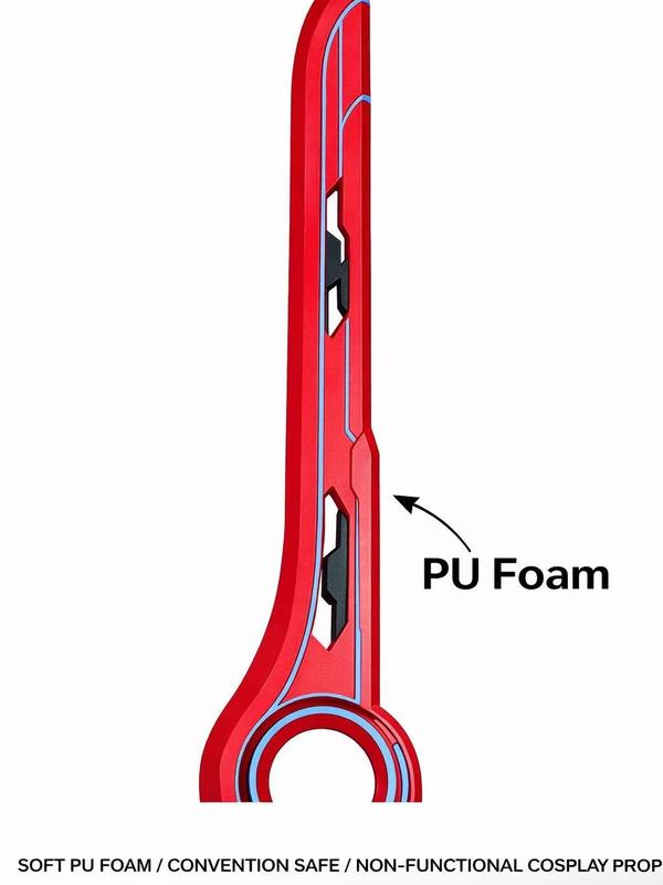Kinstore 48" Full Size Monado PU Foam Xenoblade Sword for Kamano Cosplay Prop Video Game