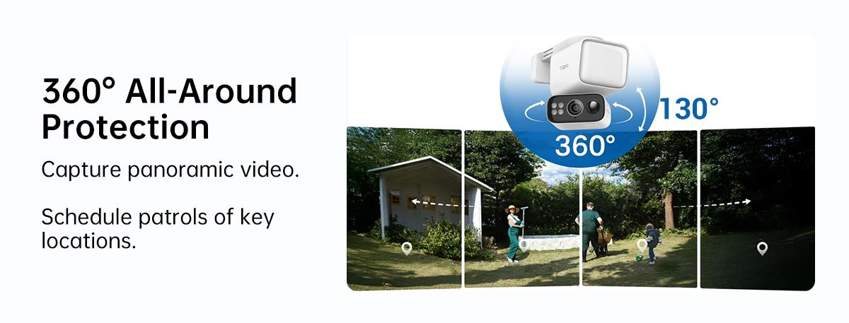 TP-Link & Tapo C615F Kit Solar Dimmable Floodlight 360° Pan/Tilt Security Camera Kit,2K 3MP 360° AI Tracking Outdoor Wireless w/Solar Panel Free Person/Vehicle Detection Hack-Proof Security | Alexa & Google Home TP-Link & Tapo C615F Kit Solar Dimmable Floodlight 360° Pan/Tilt Security Camera Kit,2K 3MP 360° AI Tracking Outdoor Wireless w/Solar Panel Free Person/Vehicle Detection Hack-Proof Security | Alexa & Google Home