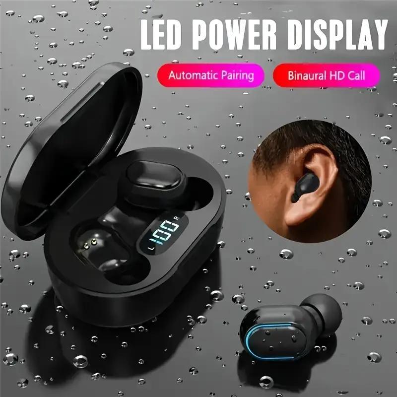 A6S TWS Wireless Bluetooth Headset With Digital Display Earphone Bluetooth Sport In Ear Earbuds Headset with Mic for IOS & Android