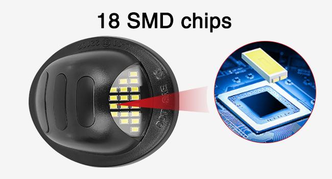 Nilight License Plate Lights Compatible with 1990-2003 2004 2005-2008 2009 2010 2011 2012 2013 2014 Ford F150 1999-2016 F250 F350 F450 F550 Super Duty with Red OLED Neon Tube 6000K White 2PCS Pack waterproof kit