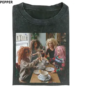 Vintage Barbie Party Graphic T-Shirt – Retro Café Party with Friends Aesthetic Tee – Messy Hair Barbie Meme Shirt – Unisex Streetwear Top S–3XL