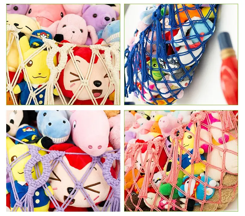 New Colorful Hanging Net Storage Display Rack for Organizing Toys, Underwear, Socks, Bath Towels, Hats, And Gifts; a Versatile Hanging Net for Showcasing Art And Retail Items