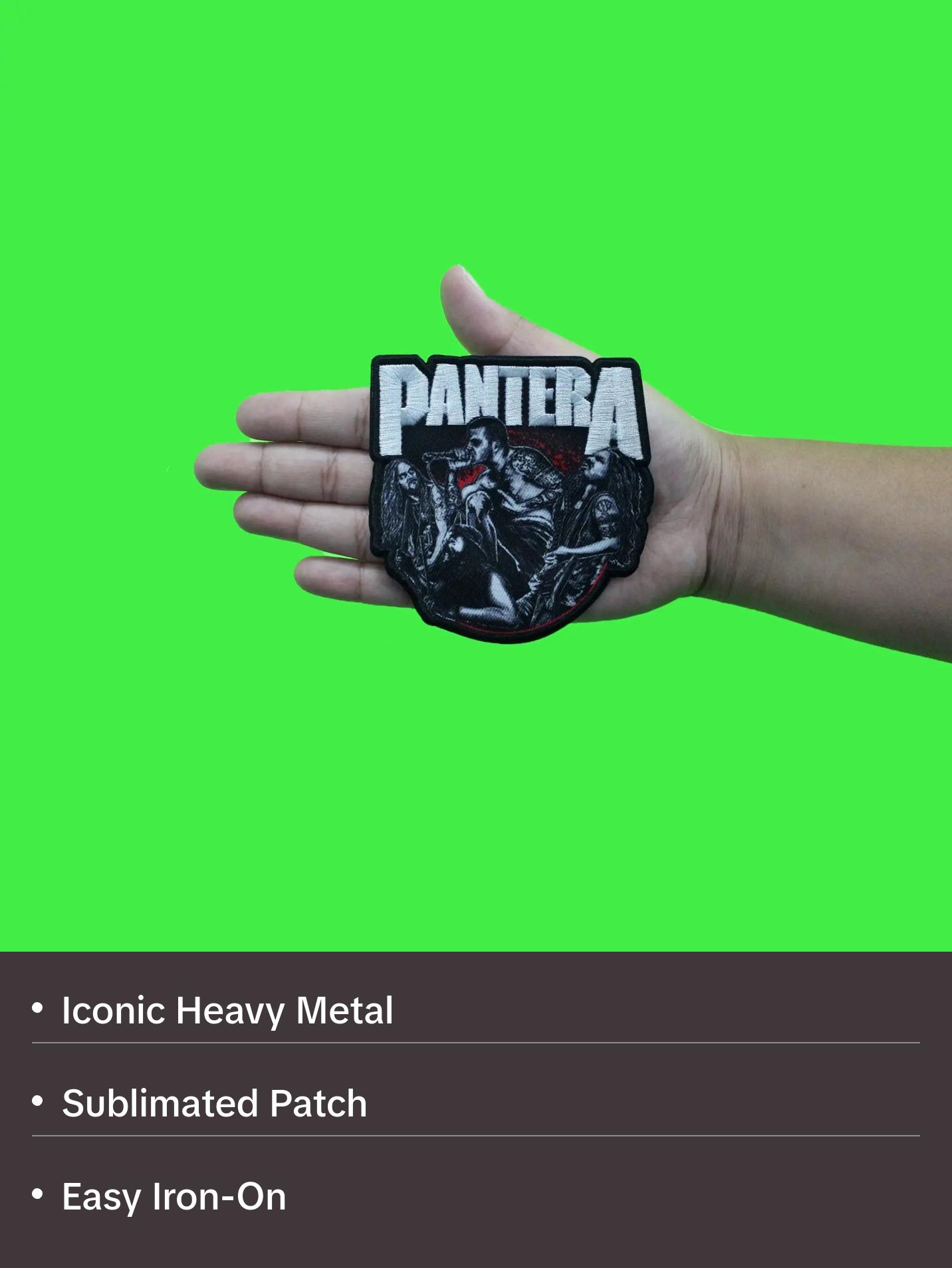 Pantera Vulgar Members Patch Arlington Rock Band Sublimated Embroidery Iron On