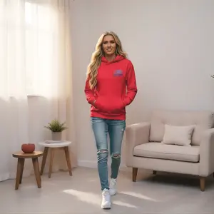 JH Denim Flag Logo Unisex Hoodie | Premium Cotton Blend Streetwear - Long Sleeve Winter Hoodie with Iconic Design & Front Pouch Pocket