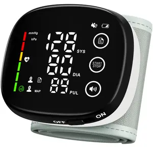 Ziqing Blood Pressure Monitors for Home Use Rechargeable Wrist Digital BP Machine Cuff with LED Backlit Display, Voice Broadcast, 240 Memory Storage for 2 Users with Carrying Case