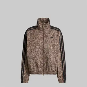 Adidas Originals Women's Firebird Oversized Aop Denim Jacket, KD2815