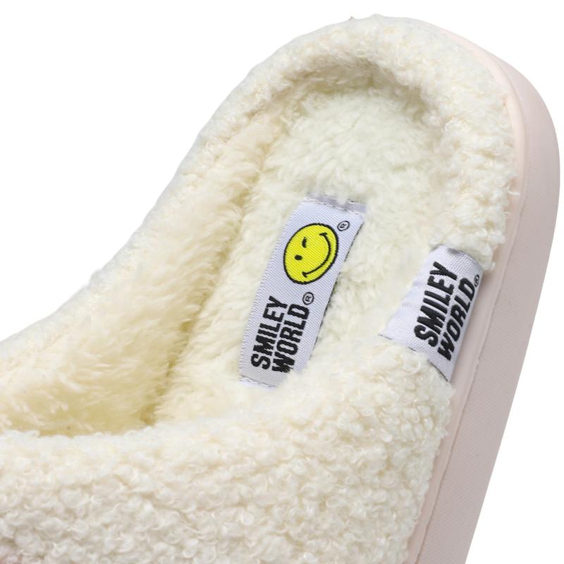 SMILEYWORLD Smiley Slippers for Women & Men | Soft Plush Indoor Outdoor Slides Shoe Footwear Flipflop Girl