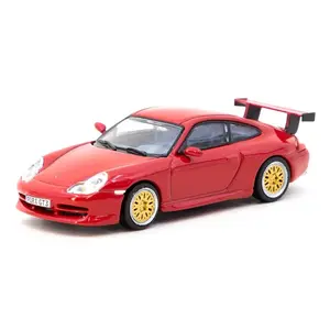 TARMAC WORKS PORSCHE 911 GT3 996 RED 1:64 SCALE DIECAST MODEL CAR T64G-069-RE-2G