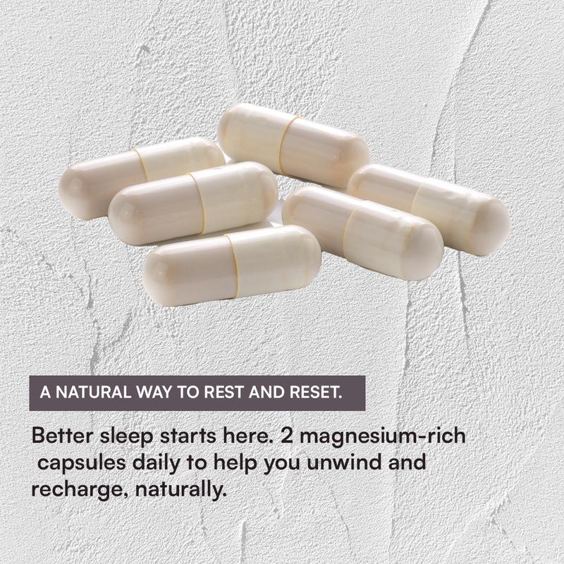 Xcentials Magnesium Complex 500mg 60 Capsules - Natural Sleep Aid & Detox Formula for Enhanced Nutrient Absorption & Gut Health Support - US Gluten-Free Vegan Supplement