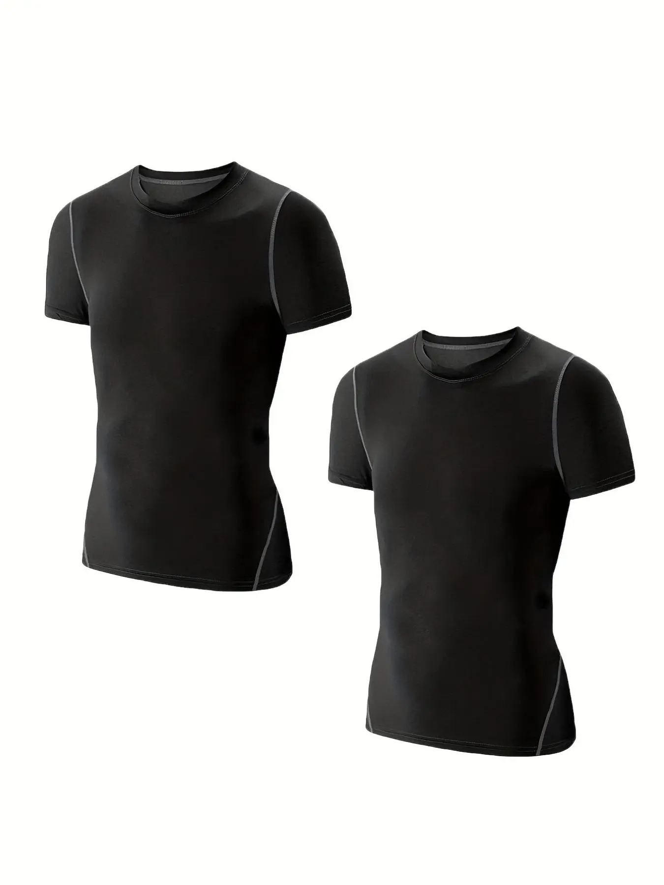 Boy's Top Stitching  Compression Shirt, Athletic Short Sleeve Football Undershirt, Soccer Sports Base Layer Top for All Seasons, Athletic Wear, Sporty Design, Sports Jersey Top, Youth Sports Tops