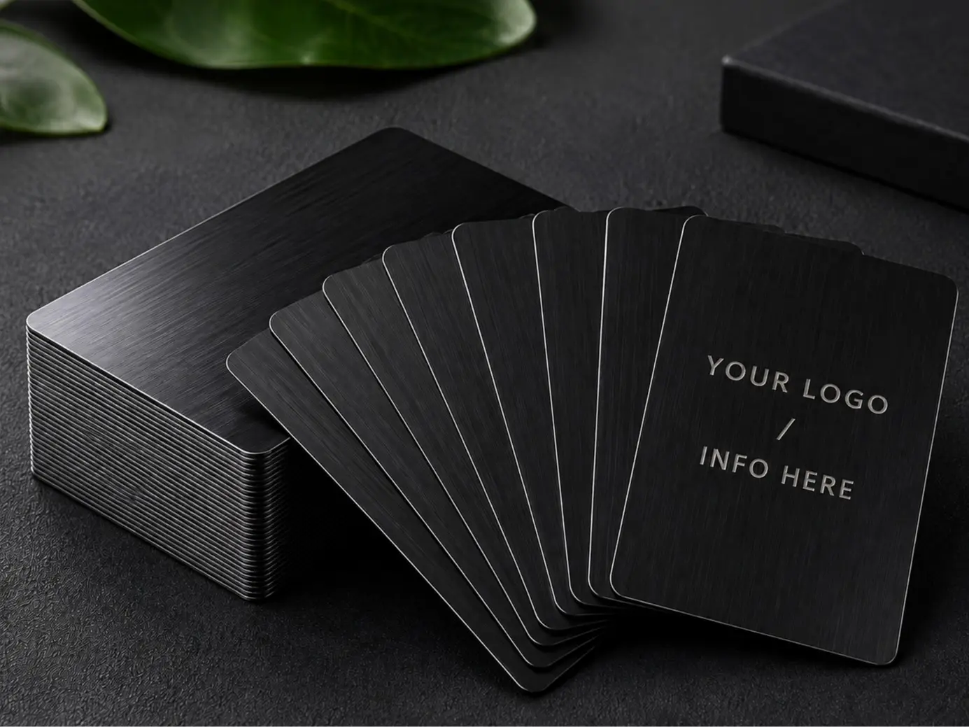 Custom Laser Engraved Metal Business Cards, Durable Unique Design, Ideal for Networking, Client Meetings