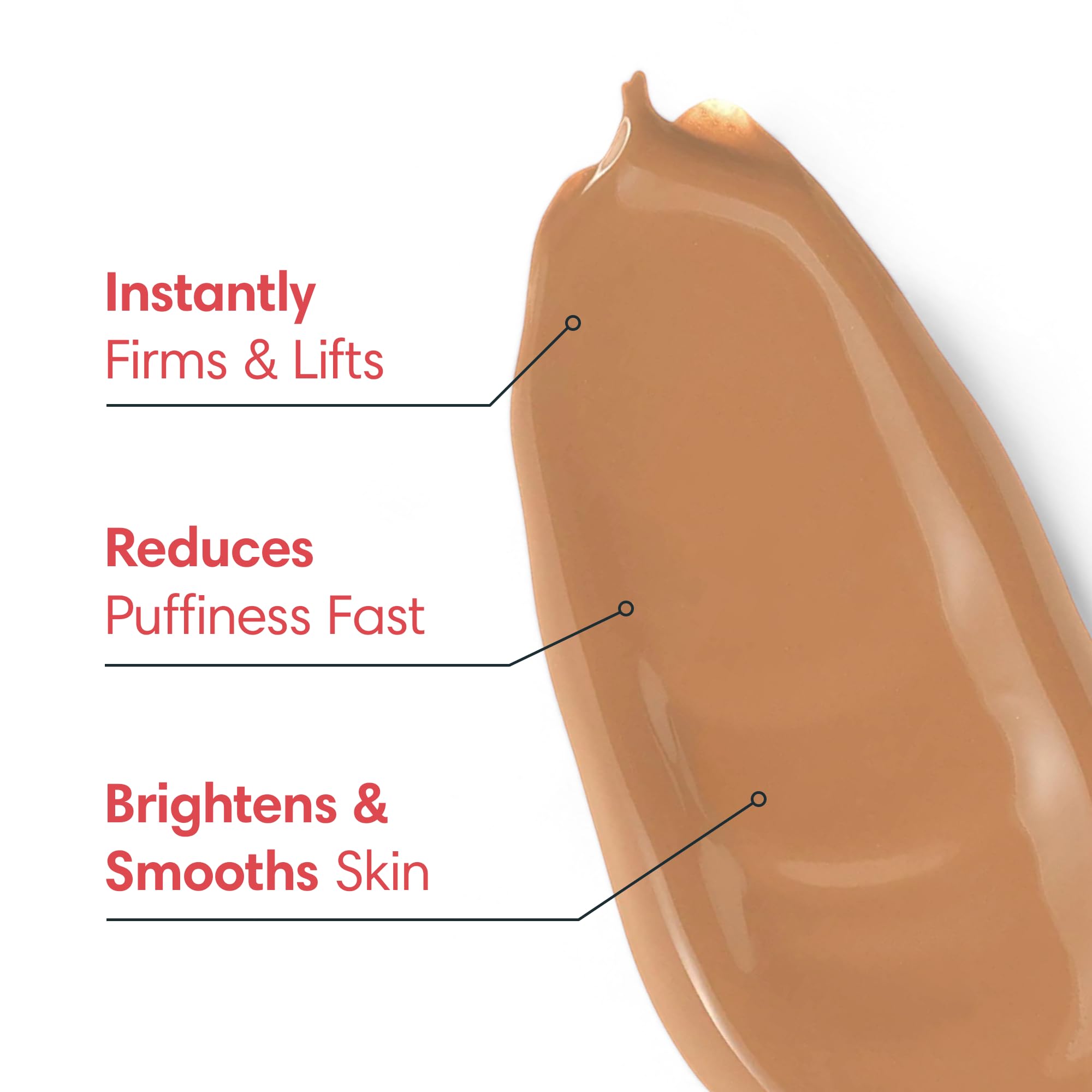 REAL-EYEZ-ATION Tinted Temporary Skin Tightener – Brightening & Smoothing, Firming Eye Gel