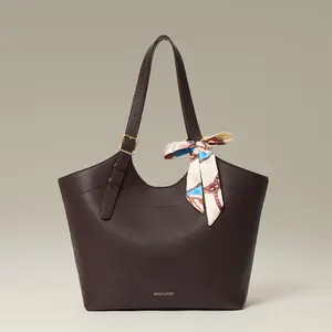 BOSTANTEN Large Work Purses for Women Vegan Leather Shoulder Bag Large Tote Handbag for Travel