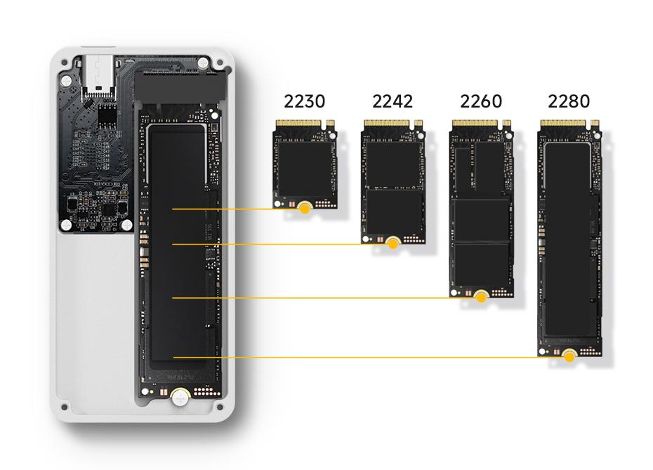 Hagibis M.2 NVMe SSD Enclosure 10Gbps USB3.2 Gen2 High-Speed Transfer Compatible with M.2 NVMe SSDs in 2230/2242/2260/2280 Form Factors Suitable for Laptops iPhone 17 Hagibis M.2 NVMe SSD Enclosure 10Gbps USB3.2 Gen2 High-Speed Transfer Compatible with M.2 NVMe SSDs in 2230/2242/2260/2280 Form Factors Suitable for Laptops iPhone 17