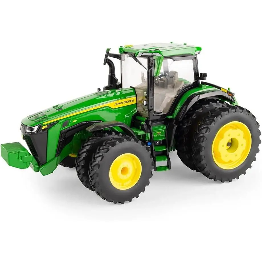 John Deere 1/32 8R 370 Prestige Collection Tractor with Dual Front & Rear Wheels, Die-Cast Body & Detailed Interior, LP87325