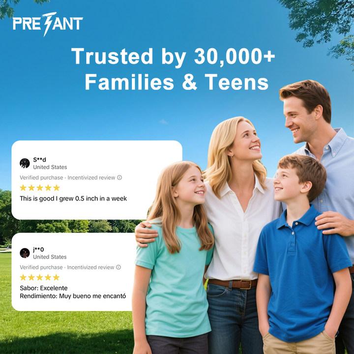 PRETANT-Growth Capsules to Grow Taller - Height Increase Maximizer with Calcium for Bone Strength -Natural Get Taller Supplement - Dietary Edible Healthcare Fitness