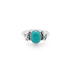 1.50 Cts Turquoise Ring in 925