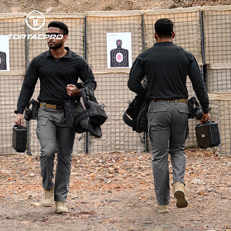 TOPTACPRO Men’s Tactica EDC Cargo Pant Waterproof Elastic Fabric Ripstop Versatile Outdoor Sweatpantsmen 8201 SpringStatements