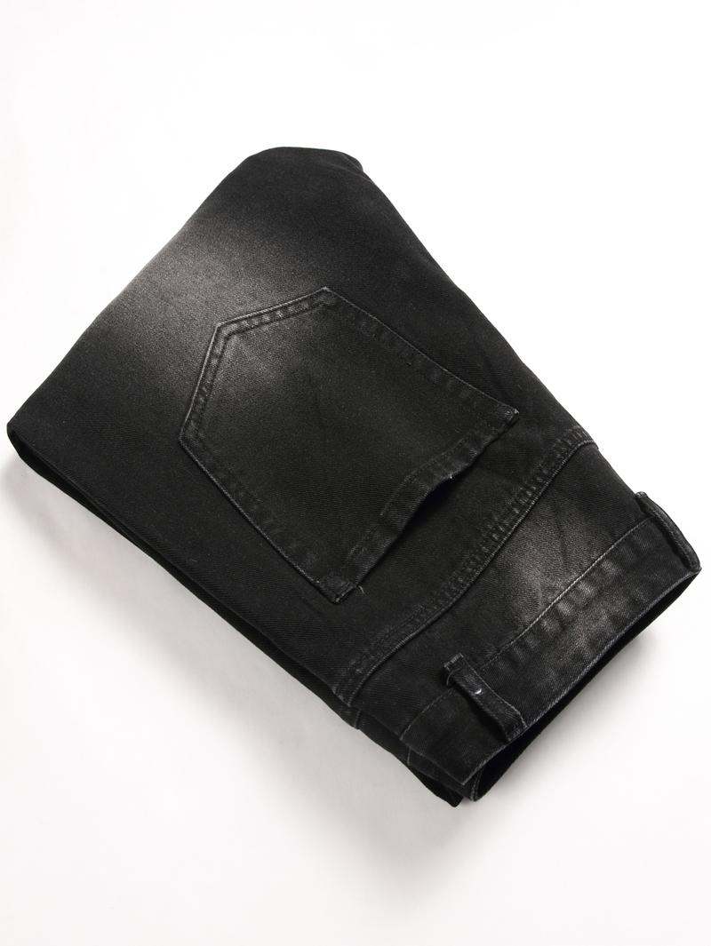 Men's Straight-Leg Ripped Jeans Four Seasons Comfortable Casual Black light blue dark blue gray Slim Fit Vintage Pantalones Para Hombre Washed Denim Pants in Various Colors