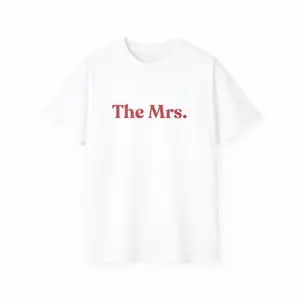 The MRS T-Shirt – Custom Bride Tee, Wedding Gift for Her, Newlywed Shirt, Bridal Shower Gift, Honeymoon Top, Bachelorette Party Tee, Wifey