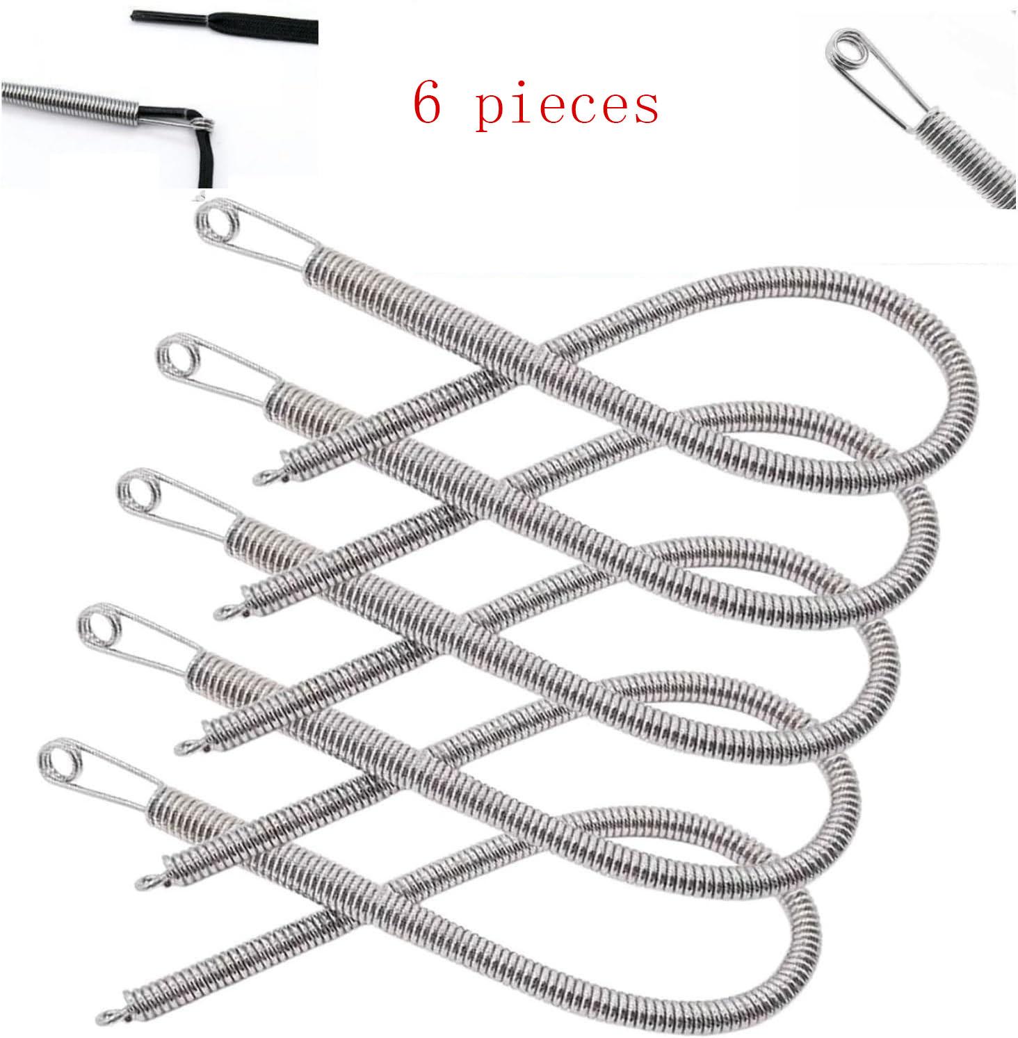 Spring Casual Wear Essential Drawstring Needle Threader Set - 6 pcs Replacement with Easy Tool for Hoodies 20 gauge