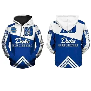 Duke Basketball 3D Hoodie, Blue-White The Brotherhood Design With Cameron Crazies Style, Perfect Gift For Fans