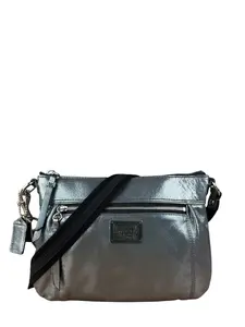 Pre-owned na Crossbody Bags Coach Vintage Silver Metallic Crossbody