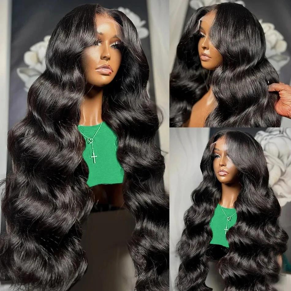 Bling Hair 180Density 13x4 13x6 Transparent Body Wave 30 32 Inches Lace Front Human Hair Wigs Brazilian 360 Frontal Body Wave Hair Wigs For Women TikTokShopBlackFriday
