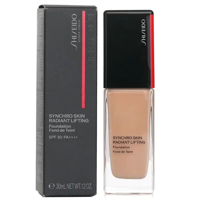 SHISEIDO Synchro Skin Radiant Lifting Cosmetic Foundation - #310 Silk, Lightweight, Hyaluronic-Infused, Full Coverage, Flawless Finish, Makeup