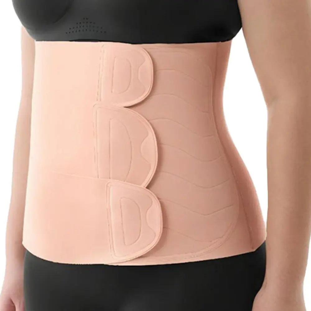 Postpartum Belly Band for C-Section & Birth Recovery, 3D Lifting Abdominal Binder with Ergonomic Back Support, Seamless Post Surgery Belly Wrap Shapewear, Postpartum Shapewear Belt