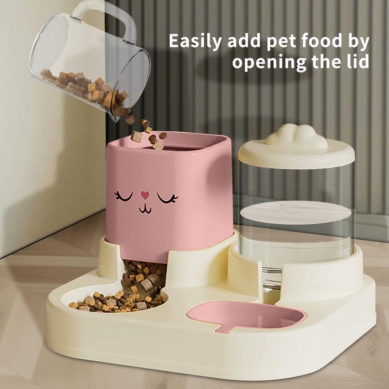 Cat Bowl Dog Bowl Automatic Feeder Cat Food Bowl Cat Food Bowl Double Bowl Drinking Bowl Integrated