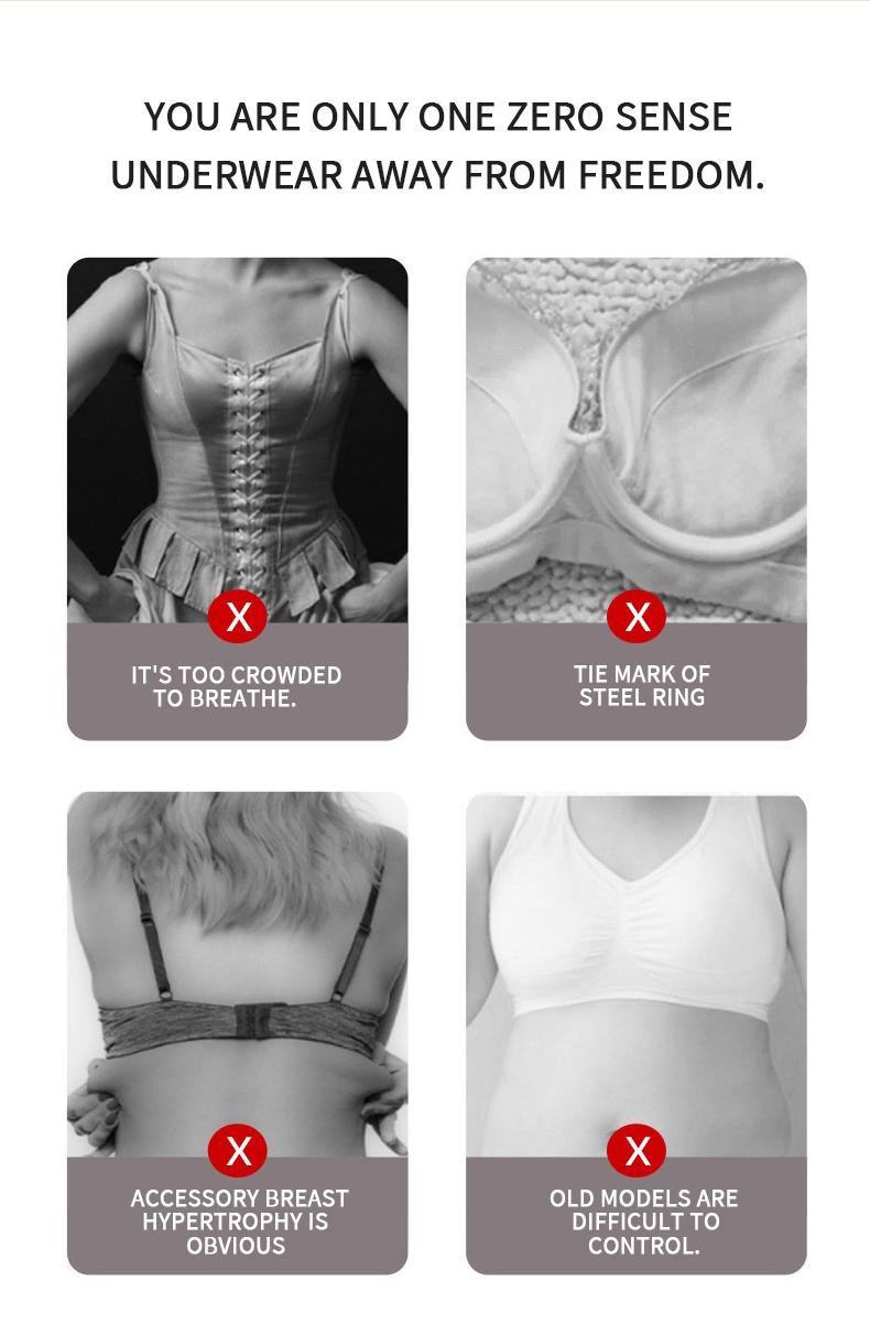 Women's Seamless Wireless Bras 4-Pack - Supportive Full Coverage Push Up Bras with No Underwire Breathable Womenswear Adjustable Flat Straps Light bra jelly bra Flat   perfect gift for Mom, summerwins