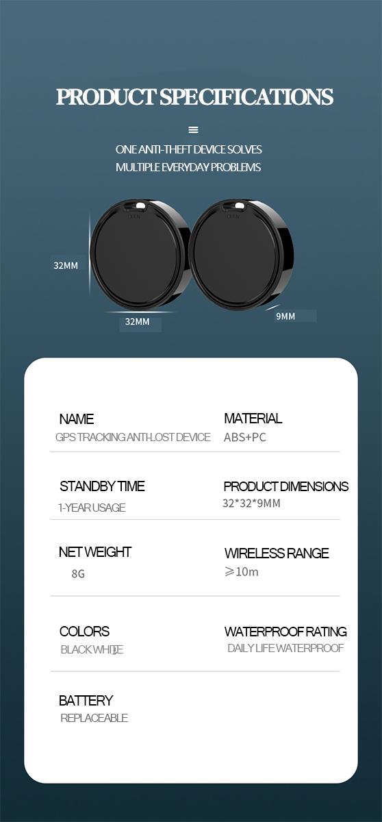 Dual- System Car GPS Tracker Apple Find My & Android Compatible Real-Time Tracking No Monthly Fee Weatherproof Magnetic Case Smart Key Finder Bluetooth Safety Universal Compatibility The Best Gift Wireless Tag Travel Gadgets