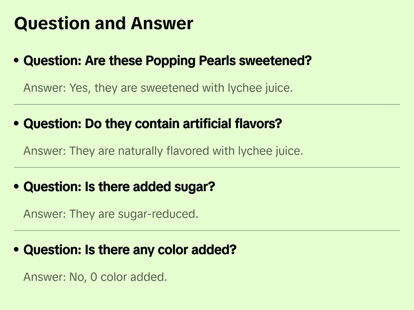 Lychee Popping Pearls