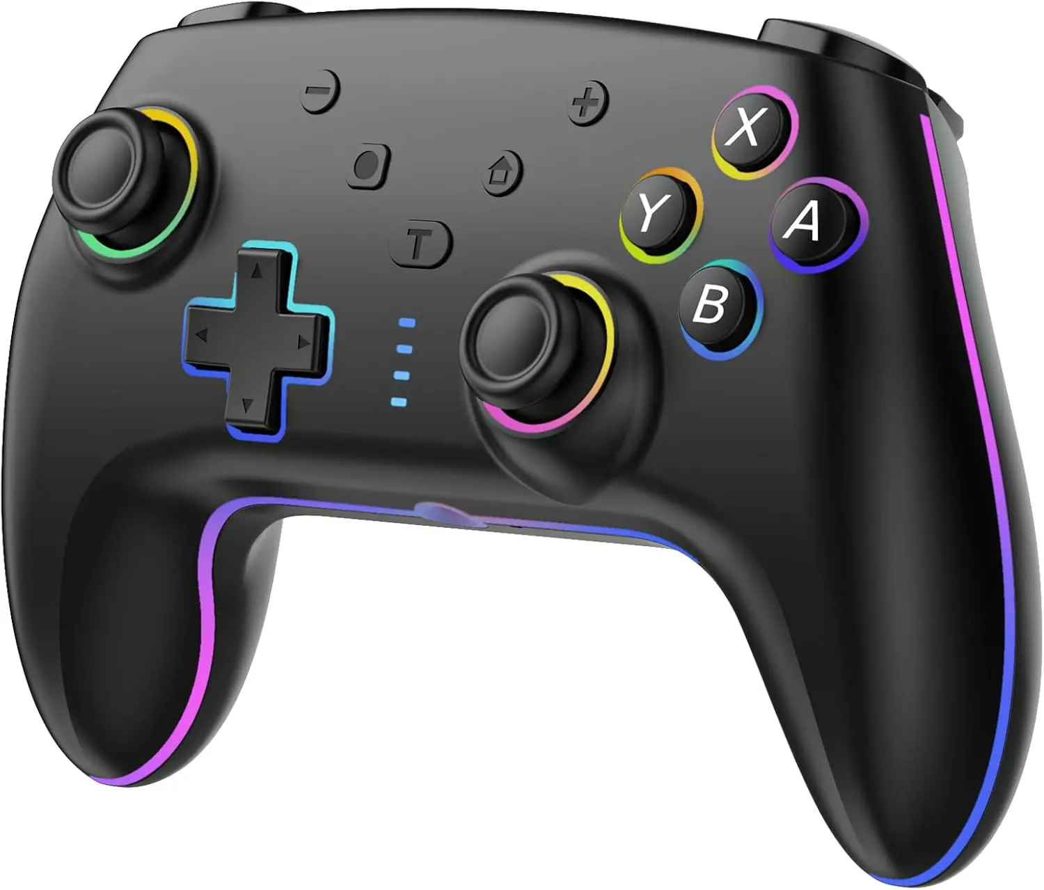 VIDPPLUING wireless controller, with dual vibration joystick remote control, smart phone button adjustable, highly sensitive operation, wireless connection, ergonomic.