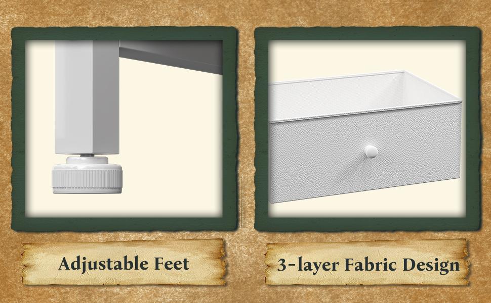 [New Size]RaybeeFurniture 12 Drawer Fabric Dresser for Bedroom, Tall Dresser with Wooden Top& Metal Frame, Chest of Drawer Organizer, Storage Cabinet for Closet, Entryway