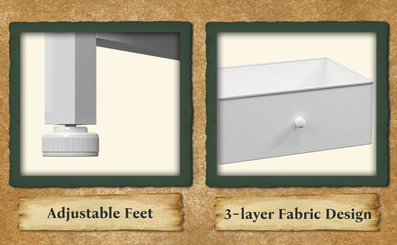 RaybeeFurniture 12 Drawer Fabric Dresser for Bedroom, Tall Dresser with Wooden Top& Metal Frame, Chest of Drawer Organizer, Storage Cabinet for Closet, Entryway