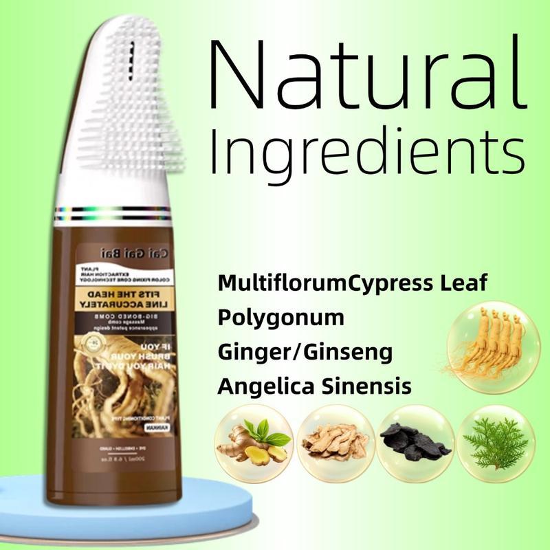 Hair Dye Home Use Dye Comb Integrated Convenient Hair Dye Cream Long-lasting Color No Color Fading Plant Essence No Damage to Hair Ash Brown Ash Blonde Highlights Mild Haircare