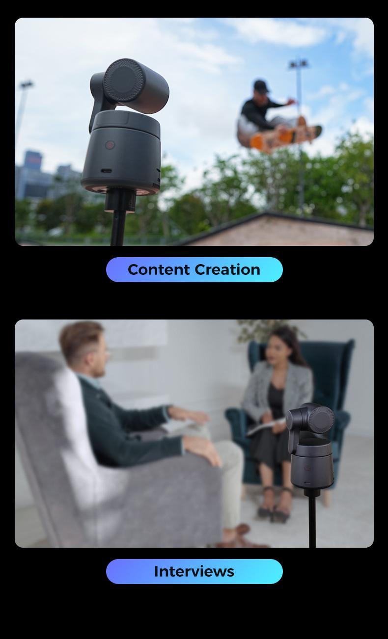 OBSBOT Tail Air - NDI Camera 4K, AI Tracking PTZ Camera