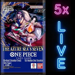 (5x) One Piece - OP14 BOOSTER PACK - THE AZURE SEA’S SEVEN