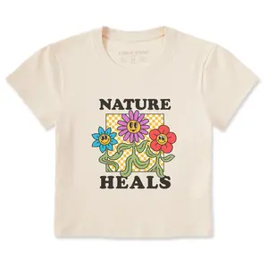 Women's Nature Heals Fun Flowers Crusher-LITE Shrunken Tee