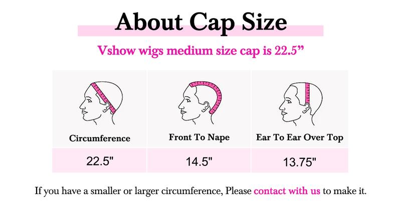 Vshow 360 Glueless Human Wigs Ombre 4/27 Highlight Water Wave Pre-cut HD Lace Wear Go Wigs With Drawstring Beginners Friendly