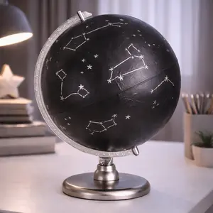 Constellation Globe - Custom Wedding or Gift Hand Painted Globe with Calligraphy