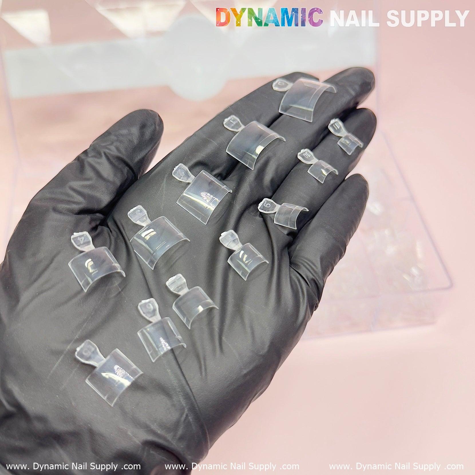 Short Square Toe Nail Tips includes 12 Sizes for Toes Nails Extension