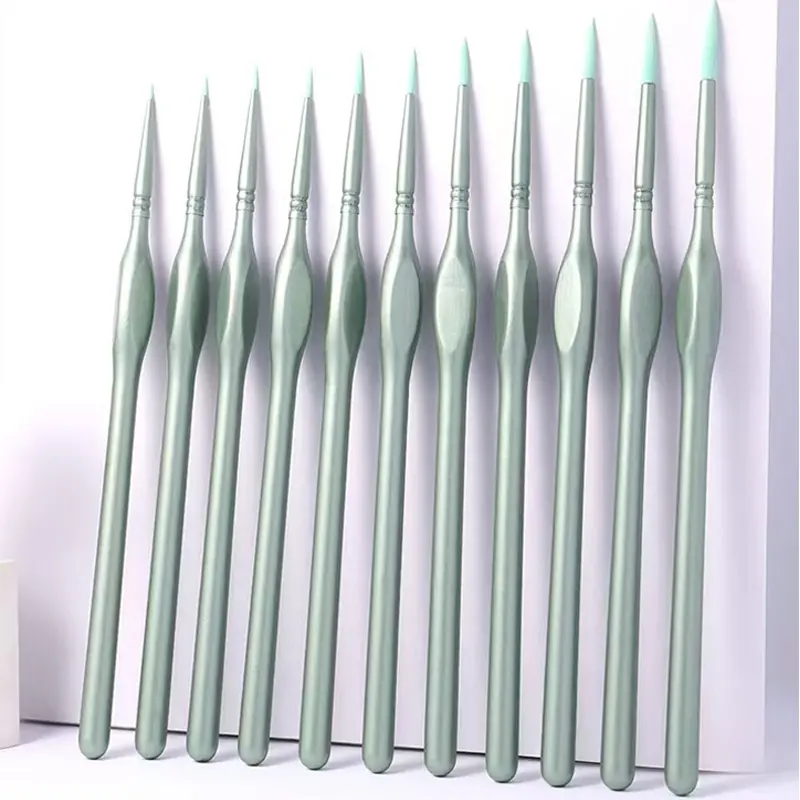 Miniature Paint Brushes,11pcs Small Fine Tip Paintbrushes, Micro Detail Precision Paint Brush Set,Triangular Grip Handles Art Brushes, Various Mediums, Artwork, Painting, Artwork Supplies