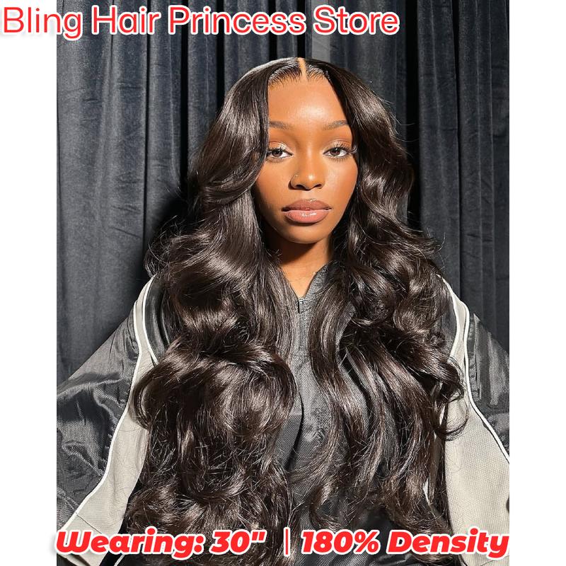 [30" = $114] 13x6 Lace Frontal Hair Wigs Human Hair 180% Density Brazilian Body Wave 13x4 Lace Front Wig For Women Wear and Go Glueless Wig Human Hair, 6x4 Pre-Plucked Pre-Cut HD Lace Ready to Wear Glueless Wigs, No Glue Lace Closure Wigs